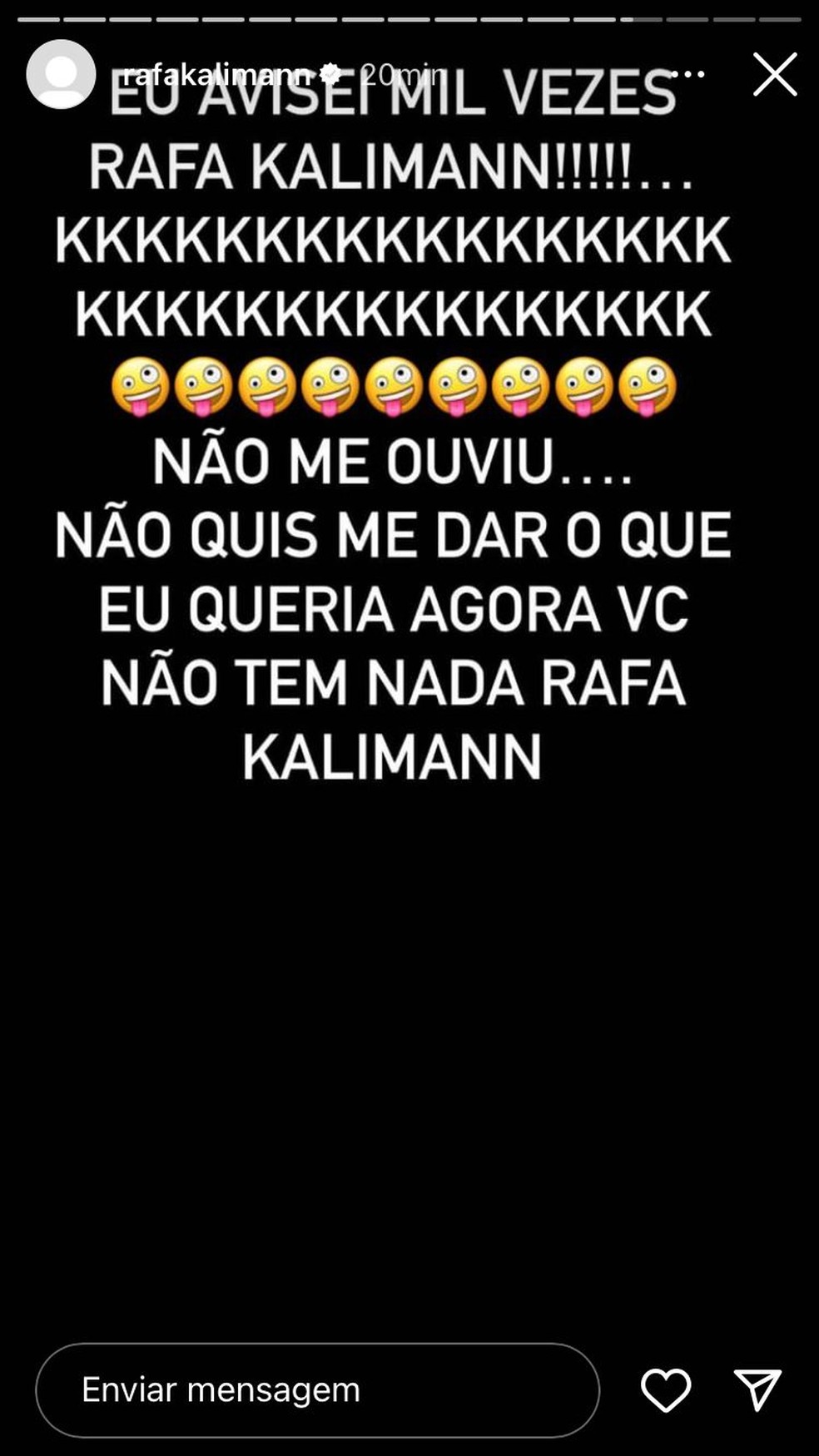 Rafa Kalimann — Foto: Instagram