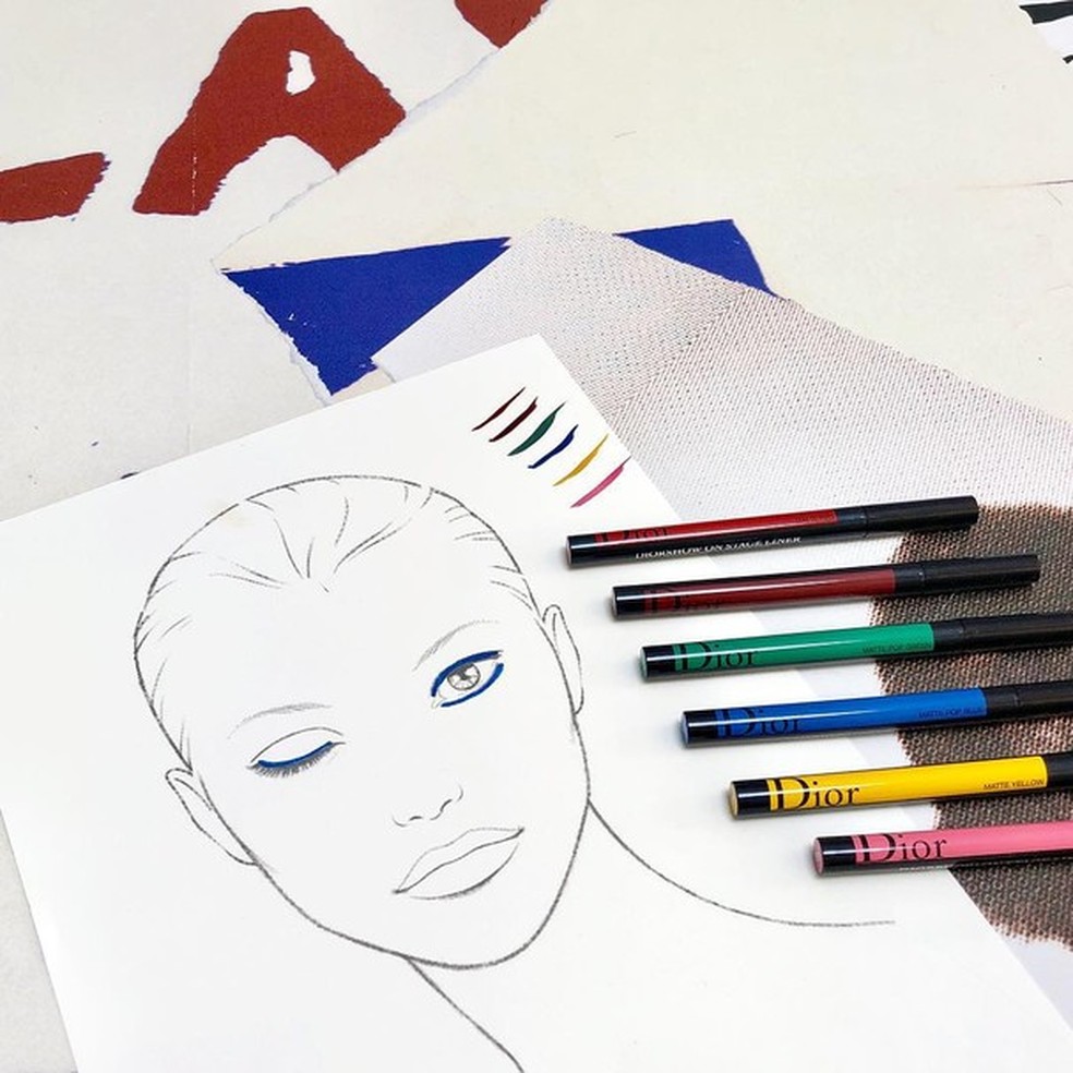 Nova coleção de lápis da Dior Make Up (Foto: Reprodução/Instagram) — Foto: Glamour
