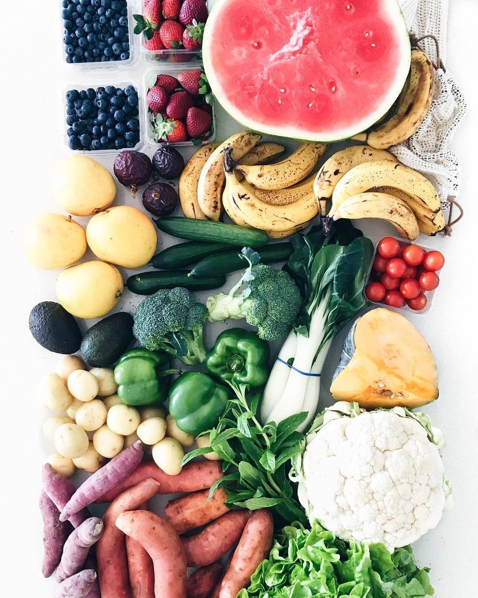 Frutas e legumes (Foto: Instagram/Reprodução) — Foto: Glamour