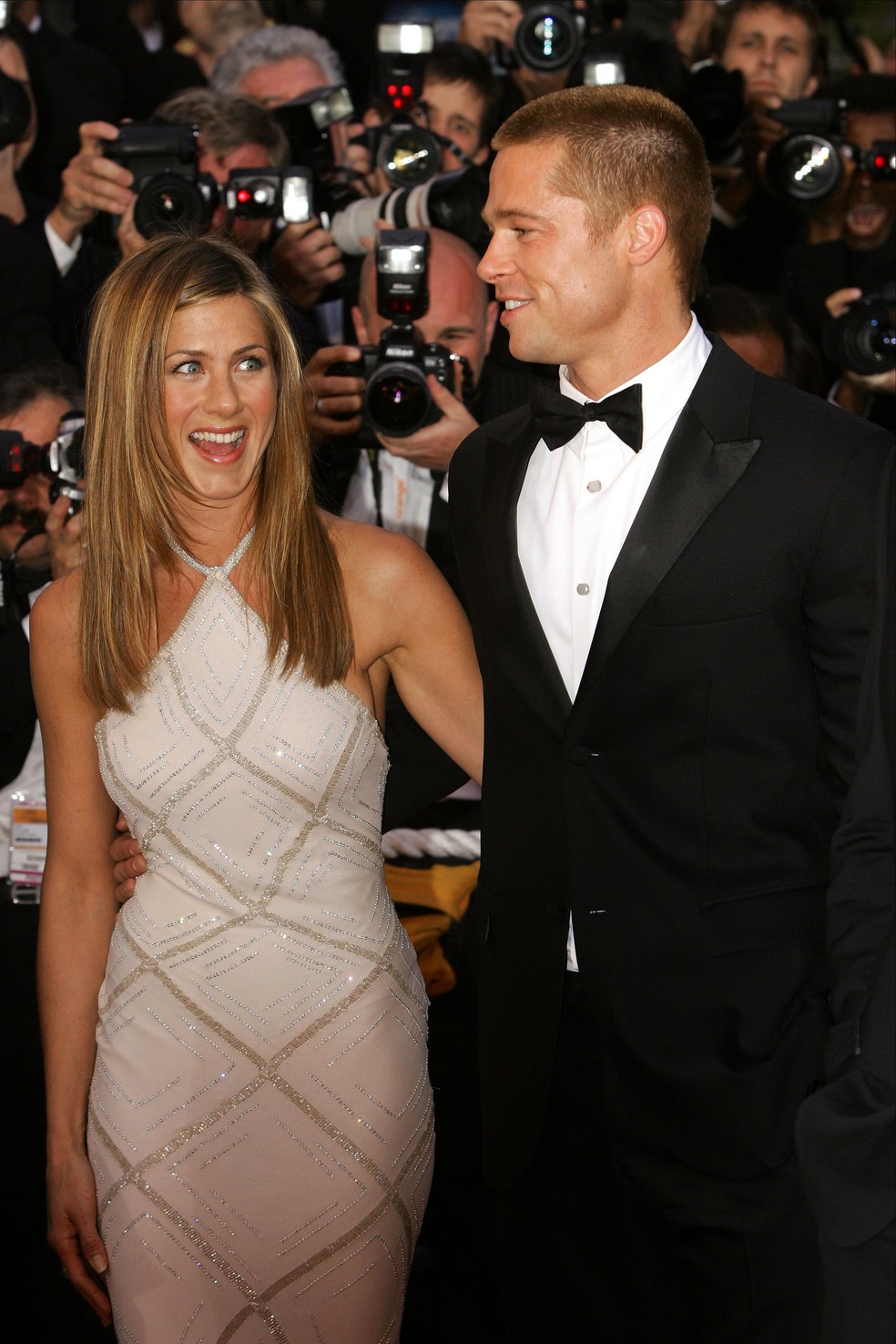 Jennifer Aniston e Brad Pitt — Foto: Getty Images