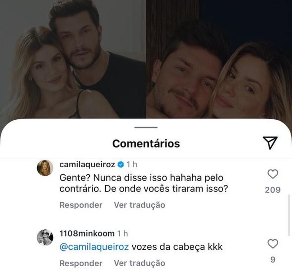 Camila Queiroz responde boato de que não deseja ser mãe: "Nunca disse isso" — Foto: Reprodução/Instagram