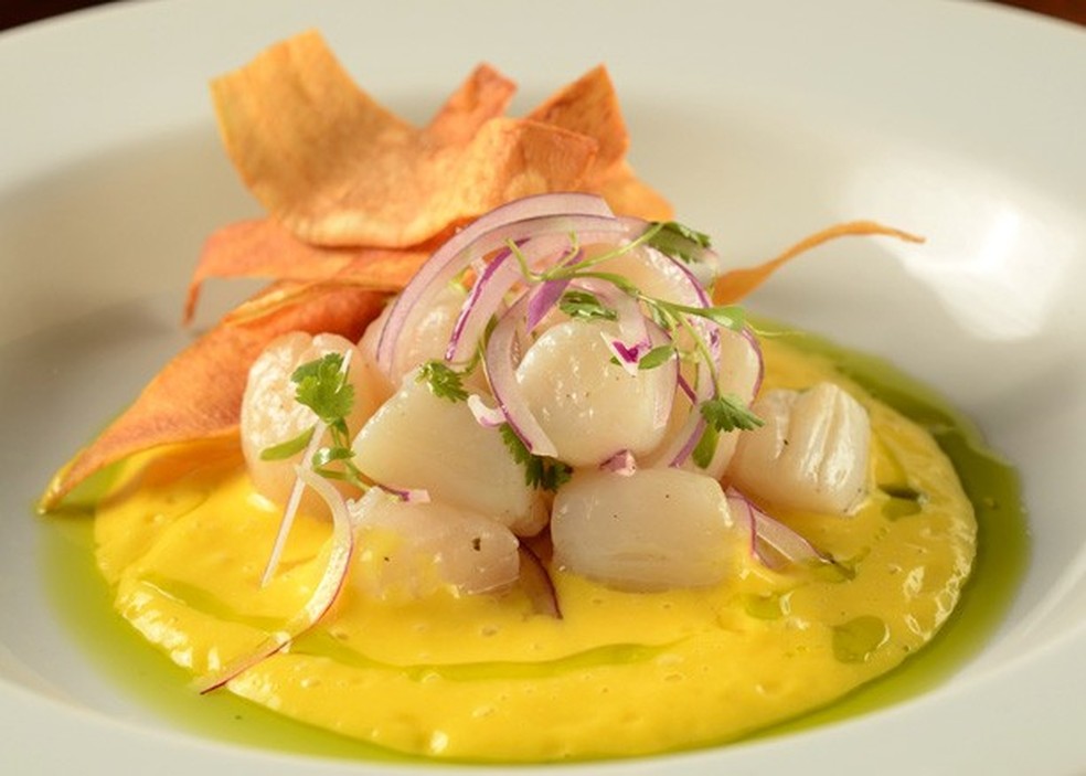 Ceviche de Vieiras (Foto: Divulgação) — Foto: Glamour