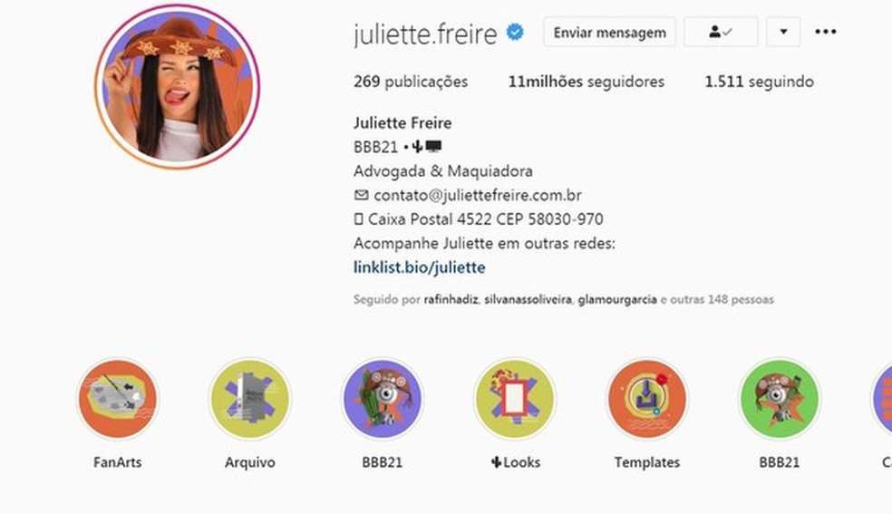 Juliette Freire conquista 11 milhões de seguidores um mês depois de entrar  no BBB21