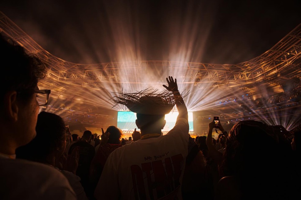 Bad Bunny em São Paulo — Foto: @irisalvesc