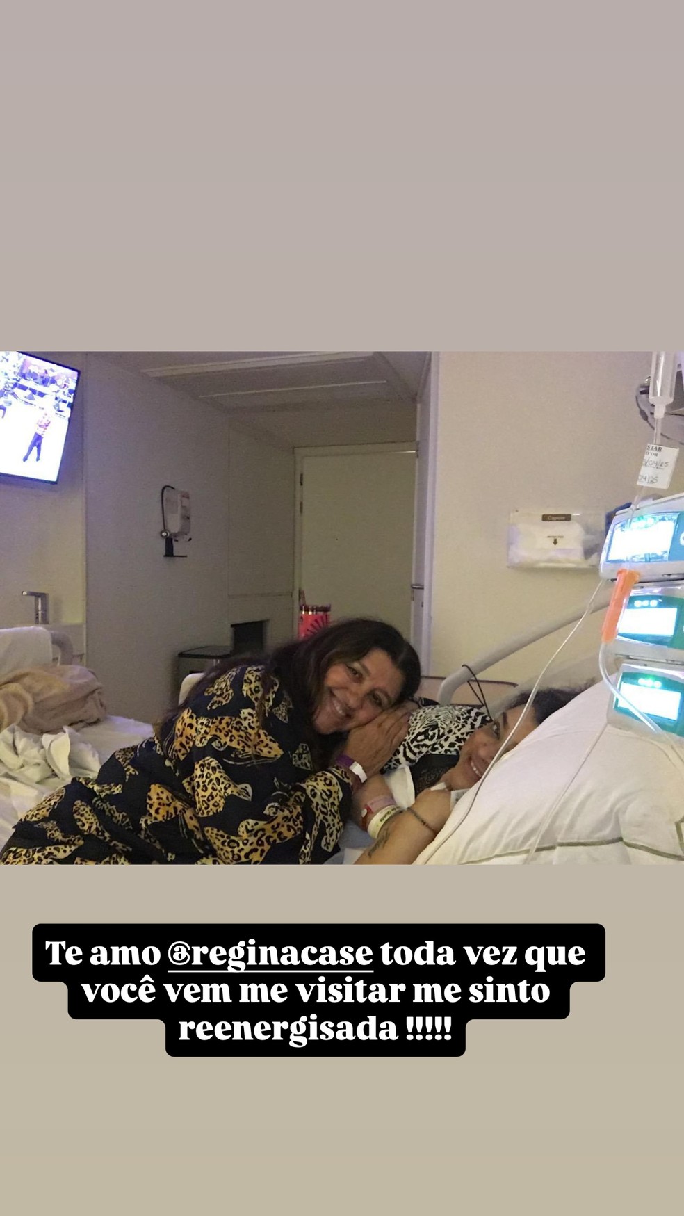 Regina chegou a visitar Preta nos Estados Unidos — Foto: Reprodução/Instagram