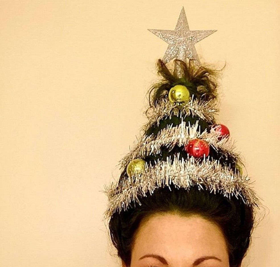 Cabelo árvore de Natal (Foto: Reprodução / Instagram @jamilurve) — Foto: Glamour