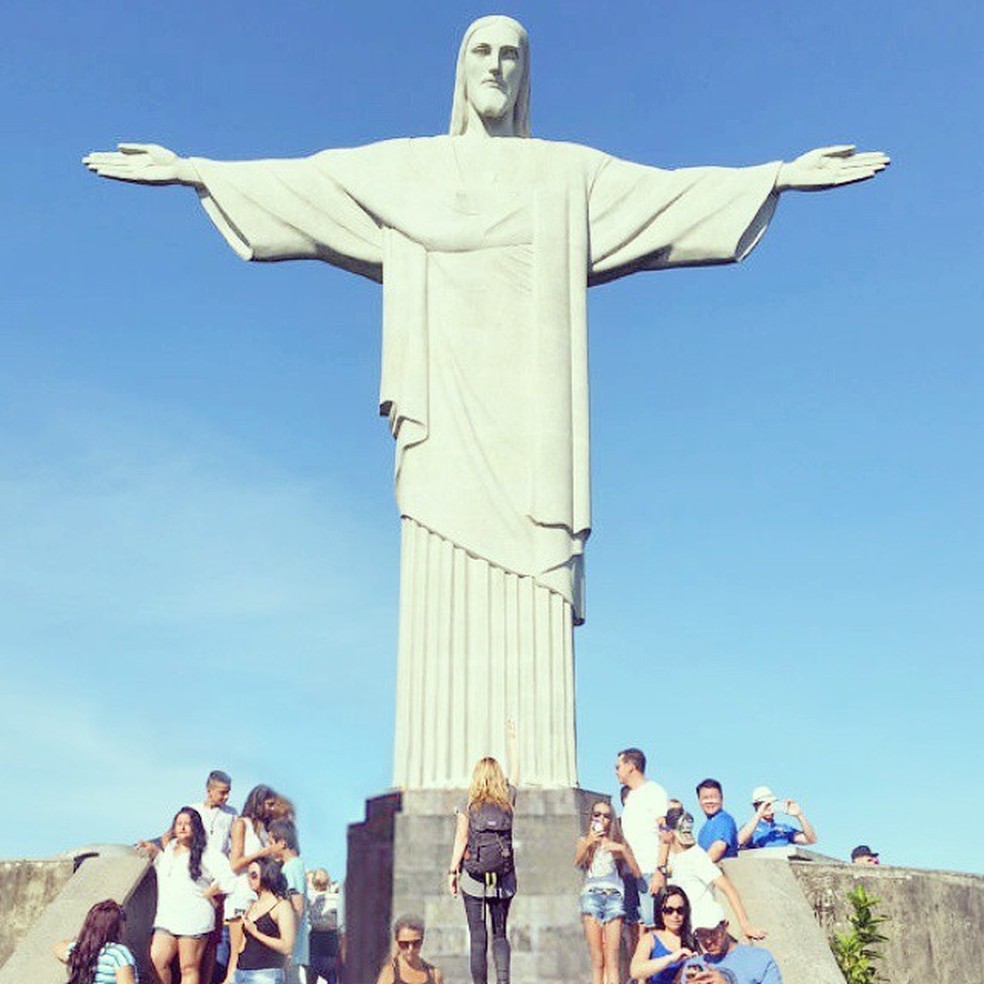 Cristo Redentor, no Rio (Foto: Reprodução/ Instagram) — Foto: Glamour