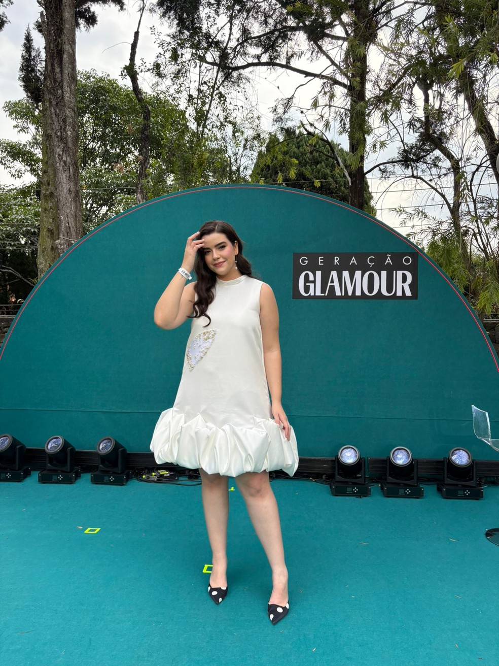 Carolina Merino, repórter de beleza, no Geração Glamour 2025 — Foto: Acervo Pessoal