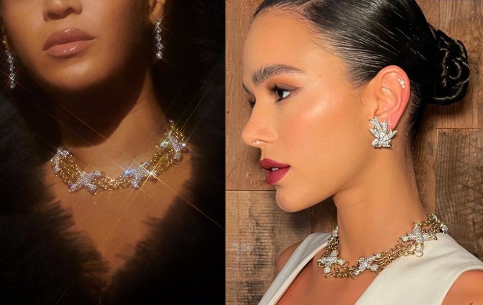Bruna Marquezine e Xolo Maridueña prestigiam juntos evento em Nova York