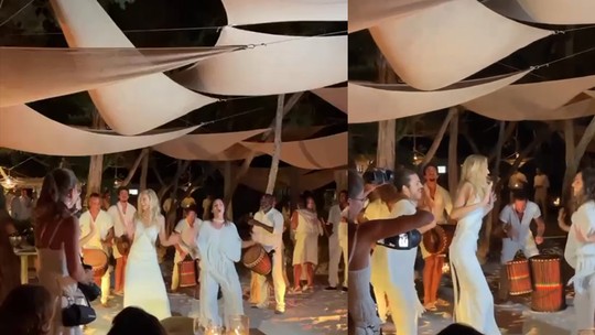 Celina Locks veste mix de joias poderosas em segundo look da celebração de casamento em Ibiza