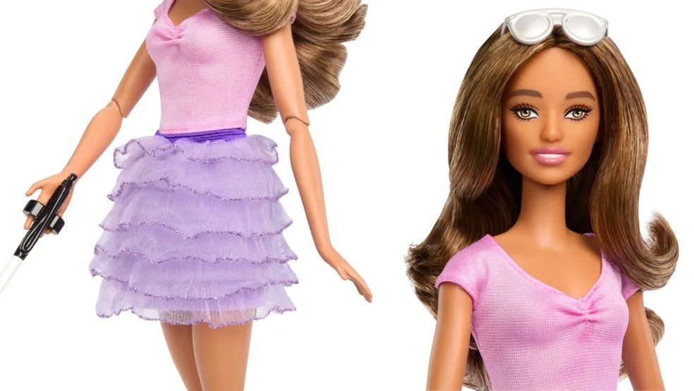 Primeira boneca Barbie cega do mundo é lançada; veja — Foto: Mattel