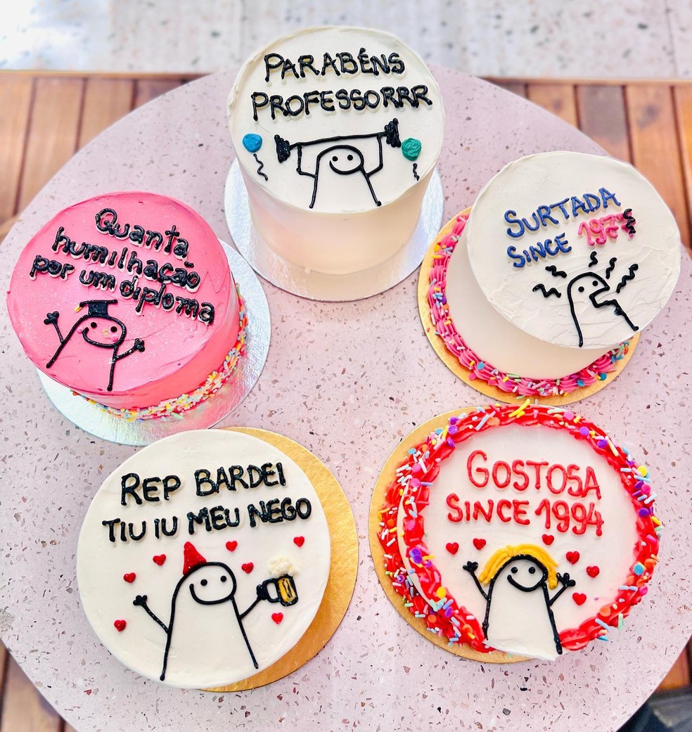Bentô Cake: minibolos com frases engraçadas estão bombando. Veja onde comprar!  — Foto: Reprodução/Instagram