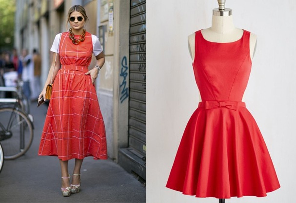 Thássia Naves e vestido Classic Twist Dress, da Modcloth, US$ 70 (R$ 234), modcloth.com  (Foto: Agência Fotosite / Divulgação) — Foto: Glamour
