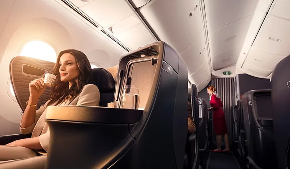 Business Class da Turkish Airlines — Foto: Divulgação