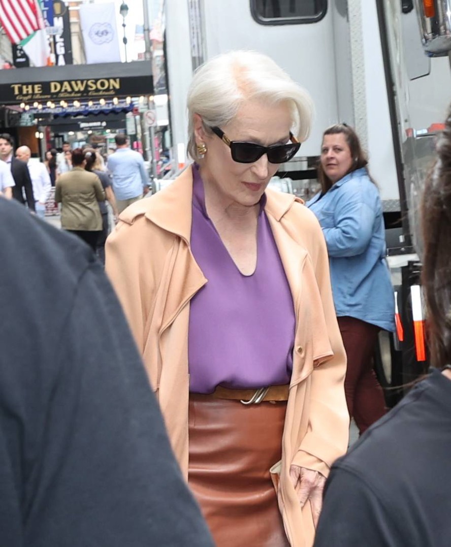 Meryl Streep é flagrada gravando O Diabo Veste Prada 2