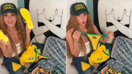 Biquíni, chinelos e leque: o que tem na mala de Shakira para o Brasil?