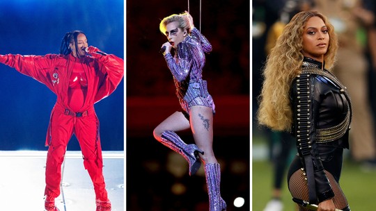 Relembre os looks das artistas que já se apresentaram no Super Bowl