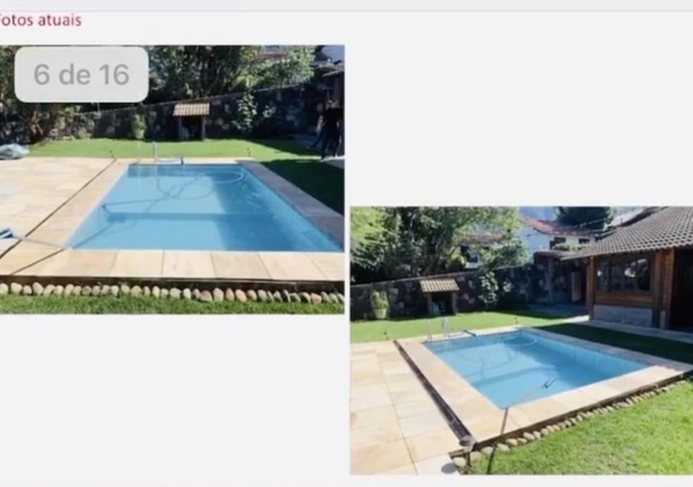 Foto da piscina atual (Foto: Reprodução/Instagram) — Foto: Glamour