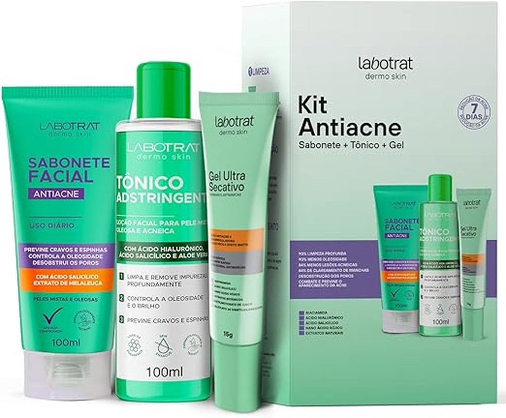 Kit Antiacne Labotrat — Foto: Reprodução